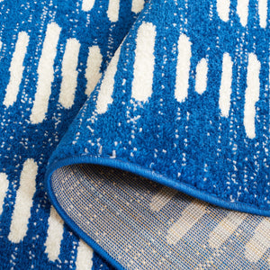 Safavieh Tulum 644 Power Loomed Bohemian Rug Navy / Ivory 5'-5" x 7'-7"