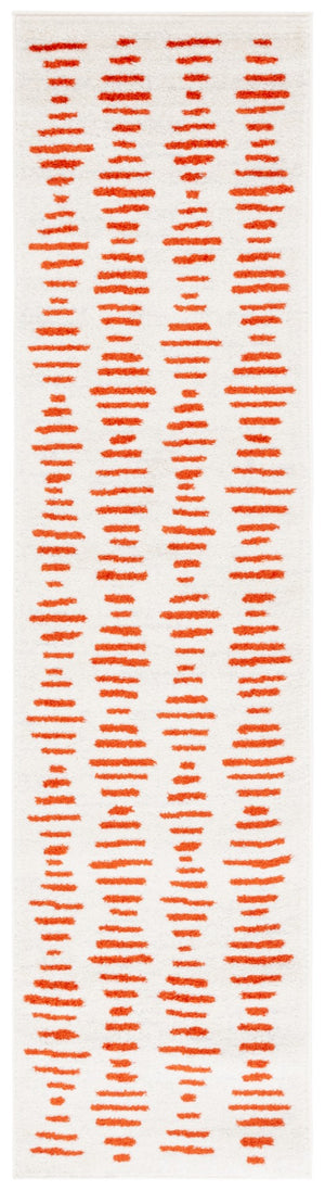 Safavieh Tulum 644 Power Loomed Bohemian Rug Ivory / Rust 9' x 12'