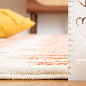 Safavieh Tulum 644 Power Loomed Bohemian Rug Ivory / Rust 5'-5" x 7'-7"