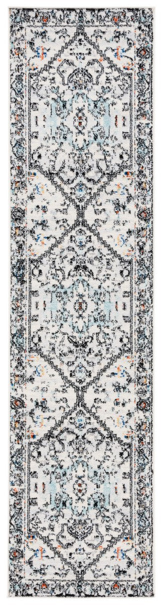 Safavieh Tulum 661 Power Loomed  Rug Ivory Grey / Blue Rust TUL661A-9