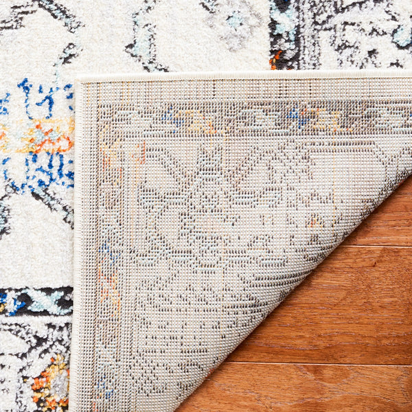 Safavieh Tulum 661 Power Loomed  Rug Ivory Grey / Blue Rust TUL661A-9