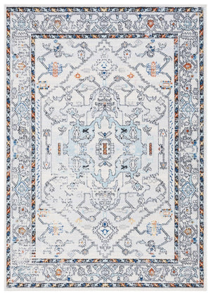 Safavieh Tulum 661 Power Loomed  Rug Ivory Grey / Blue Rust TUL661A-9