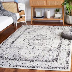 Safavieh Tulum 664 Power Loomed  Rug Ivory Grey / Charcoal TUL664A-8