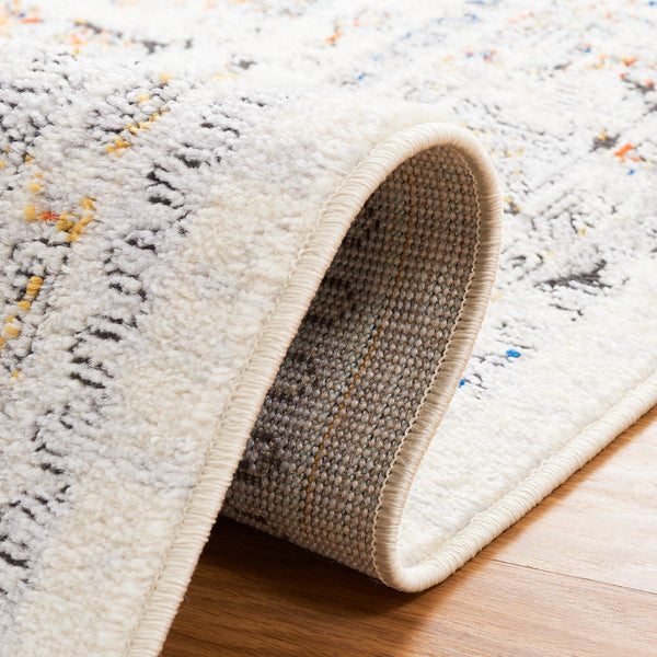 Safavieh Tulum 667 Power Loomed  Rug Ivory Grey / Blue Rust TUL667A-9