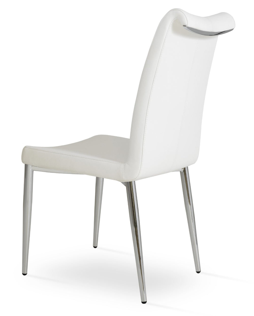 Soho Concept Tulip Office Chair In Light Grey - Stylish Camira Era Fabric, Adjustable Height & 10-year Guarantee Chrome  Soho-concept-dining-chair-06258