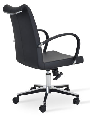 Soho Concept Tulip Office Chair In Black With Durable Camira Era Fabric – 10-year Warranty & Italian Ppm! Black  Soho-concept-dining-chair-11998