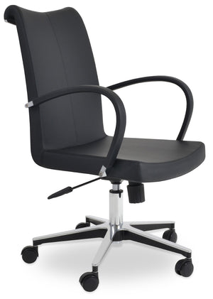 Soho Concept Tulip Office Chair In Black With Durable Camira Era Fabric – 10-year Warranty & Italian Ppm! Black  Soho-concept-dining-chair-11999