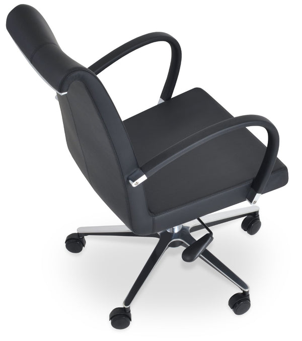 Soho Concept Tulip Office Chair In Black With Durable Camira Era Fabric – 10-year Warranty & Italian Ppm! Black  Soho-concept-dining-chair-11995