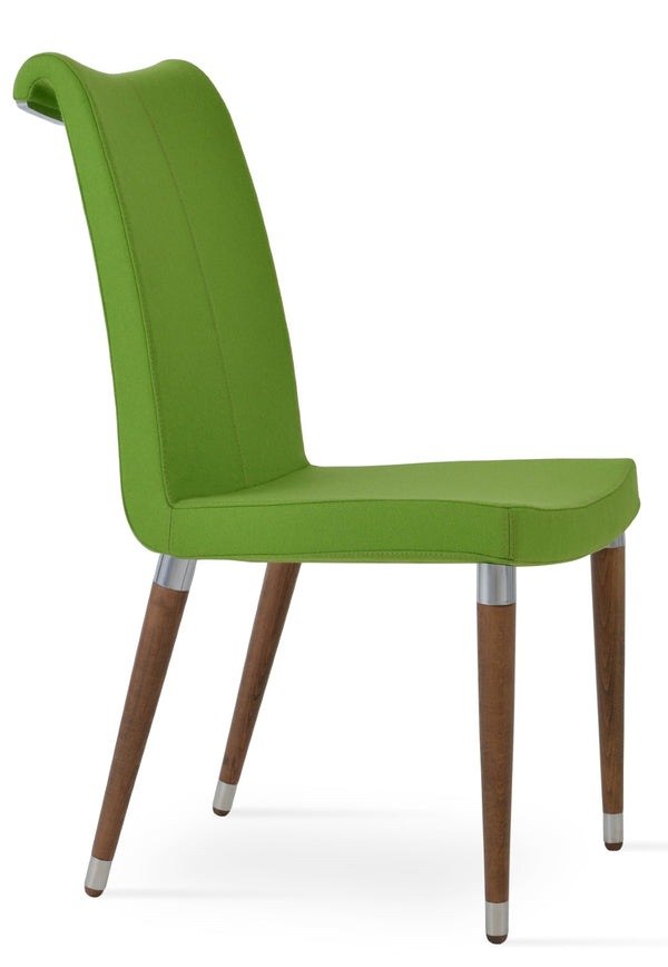 Soho Concept Tulip Ana Armchair Dining Chair - Elegant Design With Italian Ppm & Ankara Wool - 5-10 Year Guarantee Pistachio  Soho-concept-dining-chair-06257