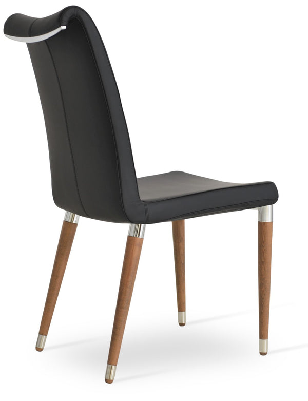 Soho Concept Pasha Wood Dining Chair - Elegant Upholstered Comfort In Beech, 10-year Guarantee & Stylish Options Walnut,Black  Soho-concept-dining-chair-06254