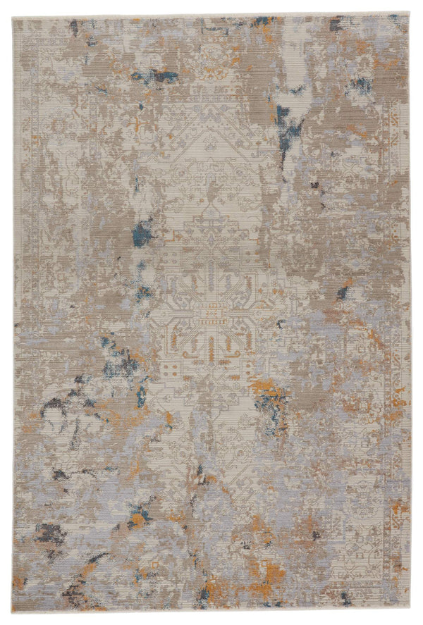 Jaipur Living Vibe by Jaipur Living Hammon Distressed Medallion Polyester Area Rug for High Traffic 7'10" x 10'10" RUG149746