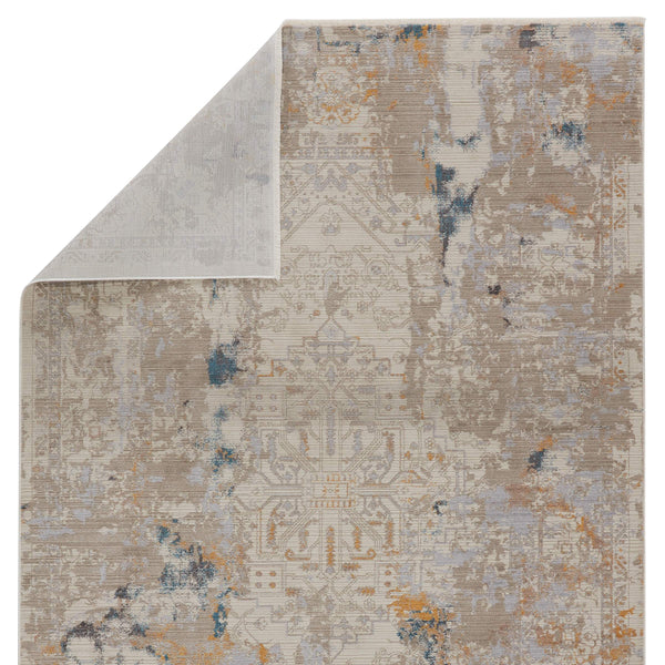 Jaipur Living Vibe by Jaipur Living Hammon Distressed Medallion Polyester Area Rug for High Traffic 3' x 8' RUG151505