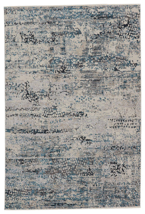 Jaipur Living Vibe by Jaipur Living Halston Abstract Polyester Indoor Rug High-low Pile Distressed Gray 7'10"X10'10" RUG149752