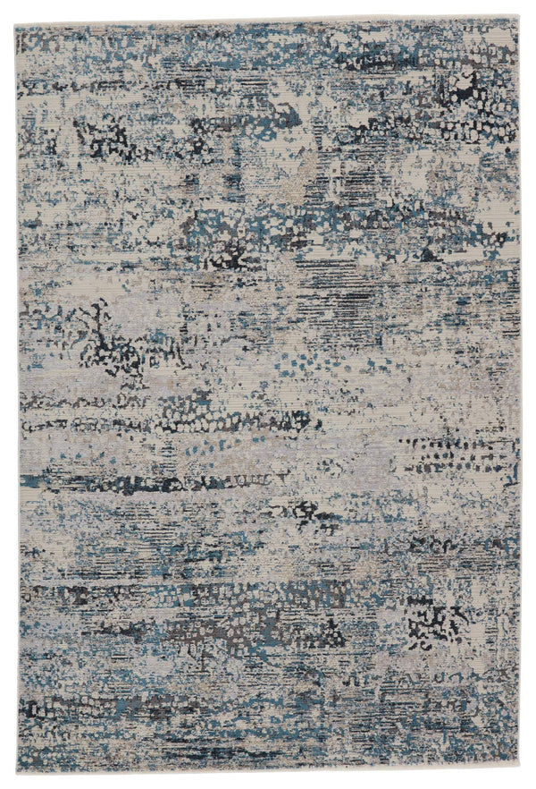 Jaipur Living Vibe by Jaipur Living Halston Abstract Polyester Indoor Rug High-low Pile Distressed Gray 7'10"X10'10" RUG149752