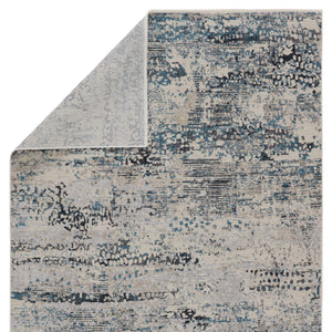 Jaipur Living Vibe by Jaipur Living Halston Abstract Polyester Indoor Rug High-low Pile Distressed Gray 7'10"X10'10" RUG149752