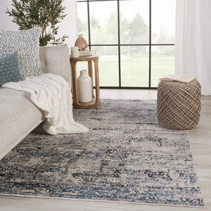 Jaipur Living Vibe by Jaipur Living Halston Abstract Polyester Indoor Rug High-low Pile Distressed Gray 7'10"X10'10" RUG149752