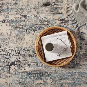 Jaipur Living Vibe by Jaipur Living Halston Abstract Polyester Indoor Rug High-low Pile Distressed Gray 7'10"X10'10" RUG149752