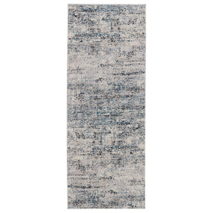 Jaipur Living Vibe by Jaipur Living Halston Abstract Polyester Indoor Rug High-low Pile Distressed Gray 3'X8' RUG151507