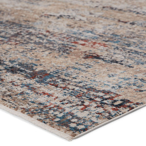 Jaipur Living Vibe by Jaipur Living Halston Abstract Polyester Indoor Rug High-low Pile Distressed Blue 3'X8' RUG151510