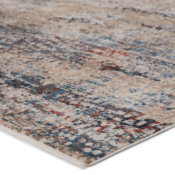 Jaipur Living Vibe by Jaipur Living Halston Abstract Polyester Indoor Rug High-low Pile Distressed Blue 3'X8' RUG151510