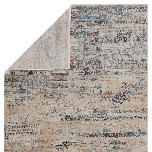 Jaipur Living Vibe by Jaipur Living Halston Abstract Polyester Indoor Rug High-low Pile Distressed Blue 3'X8' RUG151510