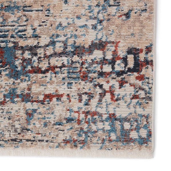 Jaipur Living Vibe by Jaipur Living Halston Abstract Polyester Indoor Rug High-low Pile Distressed Blue 3'X8' RUG151510