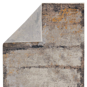 Jaipur Living Vibe by Jaipur Living Trevena Abstract Polyester Area Rug with High-low Textured Pile Gray 3'X8' RUG151512