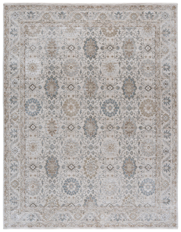 Safavieh Tulip Elegant Botanical Area Rug - Timeless 3/8 Inch Plush Softness For Any Home Décor Style Green ,Grey 50% Polypropylene,50% Polyester Tup550b-9