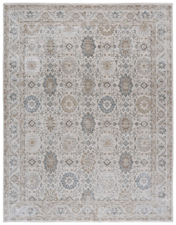 Safavieh Tulip Timeless Elegance Area Rug - Luxurious Power Loomed Design For Living Room & Dining Spaces Green ,Grey 50% Polypropylene,50% Polyester Tup550b-8