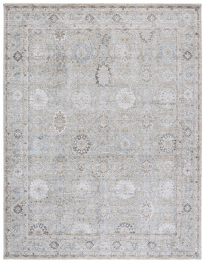 Safavieh Tulip Elegant Botanical Area Rug - Timeless 3/8 Inch Plush Softness For Any Home Décor Style Grey ,Beige 50% Polypropylene,50% Polyester Tup550f-9
