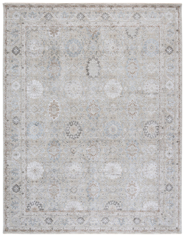 Safavieh Tulip Elegant Botanical Area Rug - Timeless 3/8 Inch Plush Softness For Any Home Décor Style Grey ,Beige 50% Polypropylene,50% Polyester Tup550f-9