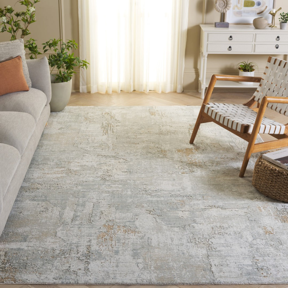 Safavieh Tulip Modern Abstract Area Rug - Luxurious Power-loomed Design For Stylish Home Décor And Comfort Grey ,Beige 50% Polypropylene,50% Polyester Tup554f-8