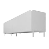 Bogardus 70.86 TV Stand in White TV-320AMC86 Manhattan Comfort