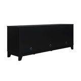 Manhattan Comfort Sheridan Mid-Century Modern TV Stand Black TV-3GLF-BK