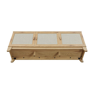 Manhattan Comfort Sheridan Mid-Century Modern TV Stand Nature TV-3GLF-NA