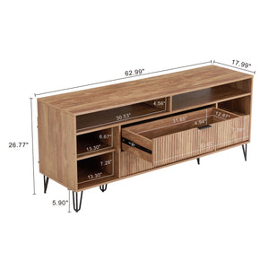 DUMBO 63" TV Stand in Golden Brown TV001-GB Manhattan Comfort