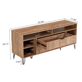 DUMBO 63" TV Stand in Golden Brown TV001-GB Manhattan Comfort