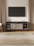 DUMBO 63" TV Stand in Rustic Grey TV001-GY Manhattan Comfort