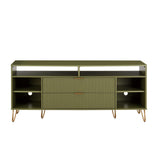 DUMBO 63" TV Stand in Olive Green TV001-OG Manhattan Comfort