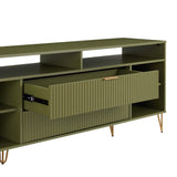 DUMBO 63" TV Stand in Olive Green TV001-OG Manhattan Comfort