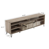 DUMBO 85" TV Stand in Golden Brown TV002-GB Manhattan Comfort