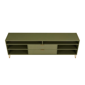 DUMBO 85" TV Stand in Olive Green TV002-OG Manhattan Comfort