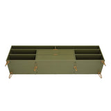 DUMBO 85" TV Stand in Olive Green TV002-OG Manhattan Comfort