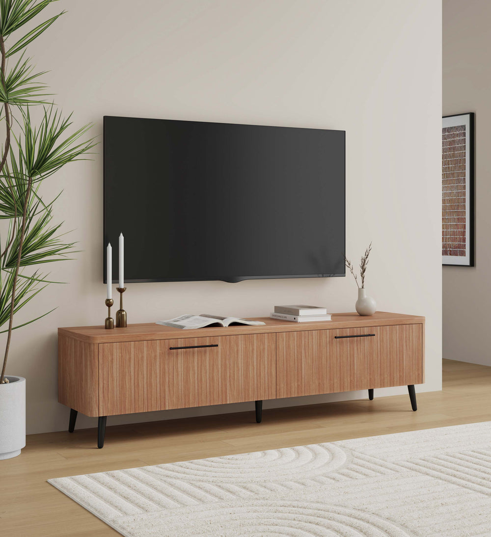 Jodie TV Stand in Maple TV003-MP Manhattan Comfort