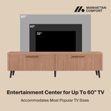 Jodie TV Stand in Maple TV003-MP Manhattan Comfort