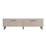 Jodie TV Stand in Whitewashed Oak TV003-OK Manhattan Comfort