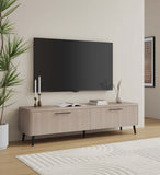 Jodie TV Stand in Whitewashed Oak TV003-OK Manhattan Comfort