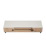 Haley TV Stand 70.9 in Natural & Nude in Natural and Nude TV004-NN Manhattan Comfort