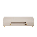 Haley TV Stand 70.9 in White in White TV004-WH Manhattan Comfort