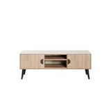 Haley TV Stand 55.10 in Natural & Nude